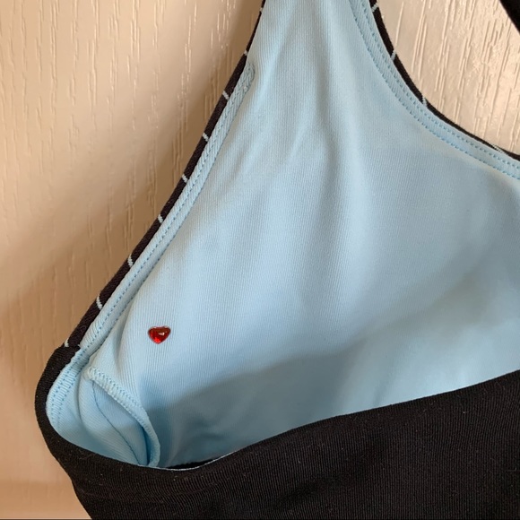 BNWOT Lorna Jane Sports Bra - Small - Blue Striped - Picture 6 of 8